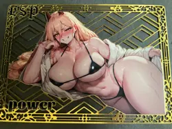 Goddess Story Gold METAL Card - Serial Number #026/200! Anime Bikini Power - Image 1