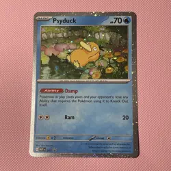 Pokemon TCG Mega Evolution Psyduck 007 Blister Pack Promo Card - Image 1