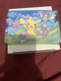 Pikachu Shaymin Hoppip Pokemon Center 20th Anniversary Clear Card 2018 Japanese - Image 2