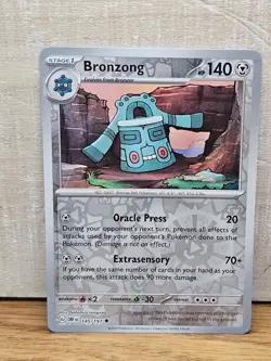 Bronzong 145/197 Obsidian Flames Reverse Holo Pokemon Card TCG - Image 1