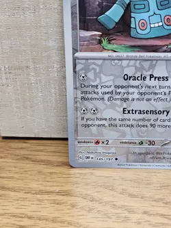 Bronzong 145/197 Obsidian Flames Reverse Holo Pokemon Card TCG - Image 5