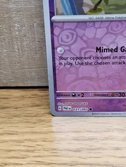 Mime Jr. 031/091 Paldean Fates Reverse Holo Common Pokemon Card TCG - Image 5