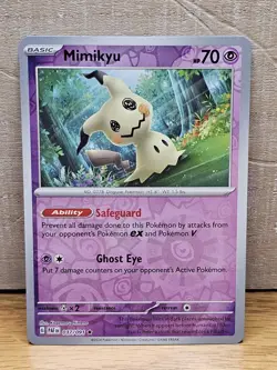Mimikyu 37/91 Paldean Fates Scarlet/Violet Reverse Holo Pokemon Card TCG Rare - Image 1