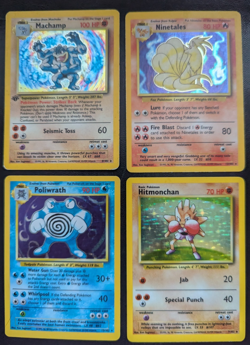 WOTC Base Set Holos 151 Pokemon 4 Card Lot vintage Holofoil Rare TCG Classic - Image 1