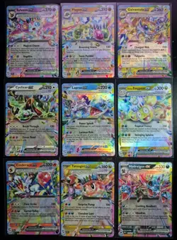 Tera Pokemon Ultra Rare ONLY Rainbow Borders Lot of 9 NM Cards - Image 1