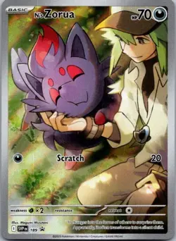 N's Zorua Promo SV: Scarlet & Violet Promo Cards 189 NM - Image 1