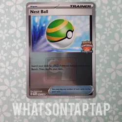 Pokemon Card Nest Ball 181/198 Reverse Holo Uncommon North America Championships - Image 1