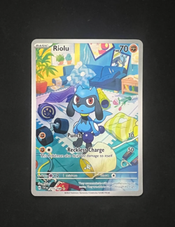 Riolu 215/198 Scarlet & Violet Base Set Pokemon Card NM Pack Fresh - Image 1