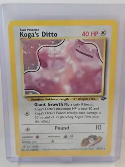 Pokemon Trading Card Koga's Ditto Holo 10/132 - Image 2