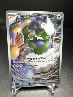 Tornadus 210 Sv: Scarlet & Violet Promo Cards Holo White Flare - Image 1