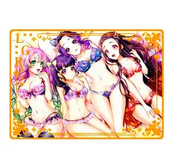 Waifu Anime Cards TCG | Demon Slayer [ METAL CARD ] Nezuko Mitsuri ~ Sexy Hentai - Image 2