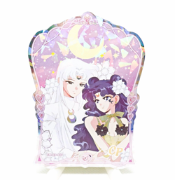Sailor Moon Luna Artemis CP Waifu Holo Foil Anime Collectible Trading Card - Image 1