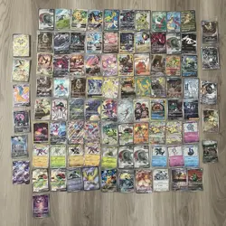 Pokemon TCG Cards 100 pc Bulk Lot AR CHR Art Rare As Pictured NM Sealed Promos - Image 1