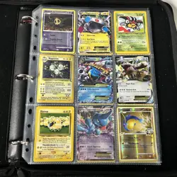 Vintage Pokemon Binder lot collection Cards wotc holos Mega Ex Wotc And More - Image 1