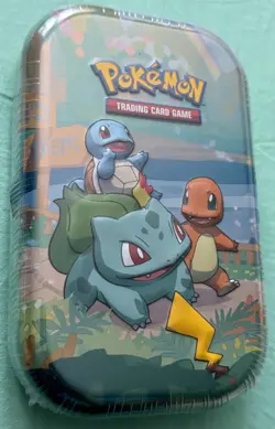 POKEMON TCG CELEBRATIONS BULBASAUR MINI TIN with 3 PACKS 19 CARDS - Image 1