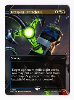 Grasping Tentacles (Borderless) 21 (R) MTG Marvel's Spider-Man Eternal-Legal SPE - Image 1