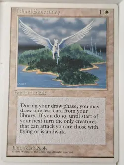 Island Sanctuary - 4th Edition Core Set - Magic the Gathering MTG Nice! - Image 1