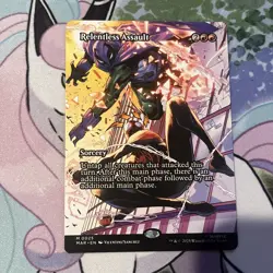 Relentless Assault (Borderless) 0025 - Marvel's Spider-Man MTG NM/M Ships Now - Image 1