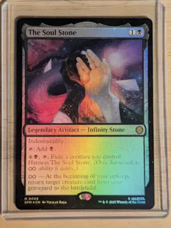 The Soul Stone Foil MTG Spider-Man Magic the Gathering M Mythic 0066 #66 SPM - Image 1