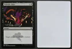 SIGNED MtG Magic Franz Vohwinkel M25 Artist Proof _ DIABOLIC EDICT _ 1/50! - Image 1