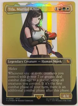 Tifa, Martial Artist M0206 (Borderless) Final Fantasy Foil - Image 1