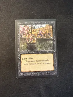 MTG Stone-Throwing * Devils (Dark) Arabian Nights LP - Image 1