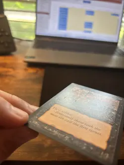 MTG Stone-Throwing * Devils (Dark) Arabian Nights LP - Image 3