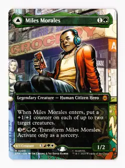 Miles Morales (Borderless) 0200 (M) MTG Marvel's Spider-Man (SPM) - Image 1