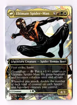 Miles Morales (Borderless) 0200 (M) MTG Marvel's Spider-Man (SPM) - Image 2