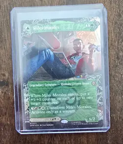 MTG Miles Morales & Ultimate Spiderman (0211) (Borderless) FOIL Spider-Man NM - Image 1