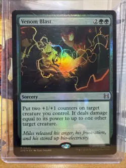 Venom Blast R020 Foil | MTG Marvel Spider-Man Miles Morales Sorcery Card Magic - Image 1