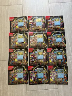 Pokemon TCG Mega Evolution 3 Pack Blister - Lot of 12 (9x Psyduck & 3x Golduck) - Image 1