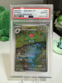 PSA 10 GEM MT Ivysaur SV 151 Illustration Rare 167/165 Pokemon Card English 2023 - Image 3
