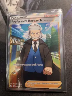 Pokemon TCG Professor's Research Full Art Holo Ultra Rare Card Crown Zenith 150 - Image 1