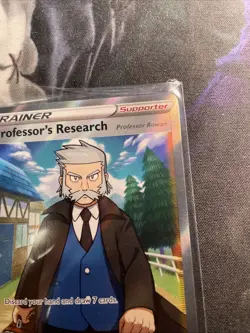 Pokemon TCG Professor's Research Full Art Holo Ultra Rare Card Crown Zenith 150 - Image 3