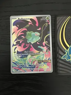 Stamped Bulbasaur 133 Promo Mega Evolution Illustration Rare Pokemon TCG NM - Image 1