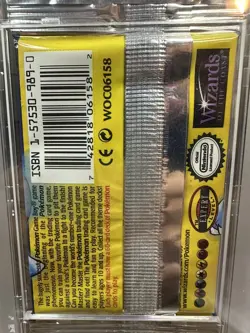 Pokemon Base Set Booster Pack - Blastoise -Long Crimp - 1999 - PSA 9 Sealed Rare - Image 3