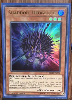 Yugioh Shaddoll Hedgehog BLHR-EN081 Ultra Rare 1st Edition - Image 1