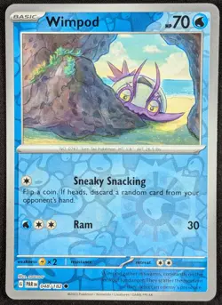 Wimpod 2023 Paradox Rift Reverse Holo Pokemon Card 048/182 (NM) - Image 1