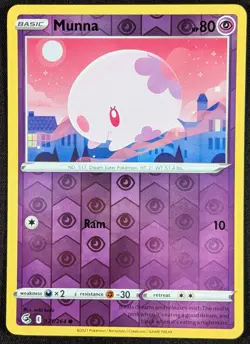 Munna 2021 Fusion Strike Reverse Holo Pokemon Card 121/264 (NM) - Image 1