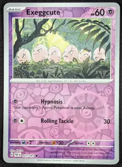 Exeggcute 2024 Paldean Fates Reverse Holo Pokemon Card 023/091 (NM) - Image 1