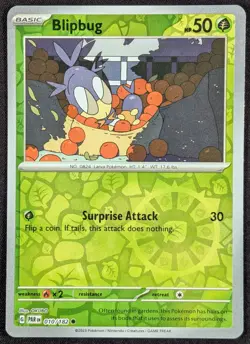 Blipbug 2023 Paradox Rift Reverse Holo Pokemon Card 010/182 (NM) - Image 1