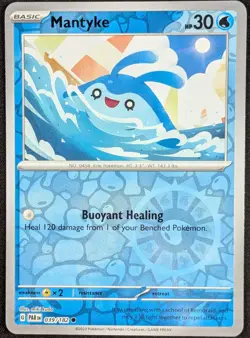 Mantyke 2023 Paradox Rift Reverse Holo Pokemon Card 039/182 (NM) - Image 1