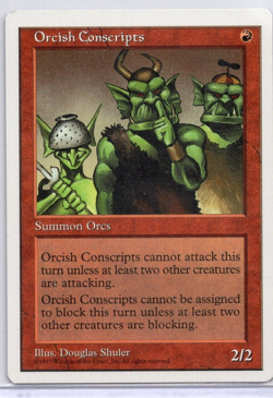 Orcish Conscripts 162/449 5th Edition MTG 162/449 Common LP - Image 1