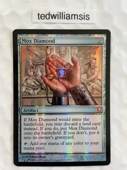 MtG Mox Diamond From the Vault: Relics Foil Mint/Near Mint - Image 1