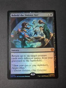 Behold The Sinister Six! M 0051 MTG Magic: Marvel Spider-Man Foil - Image 1