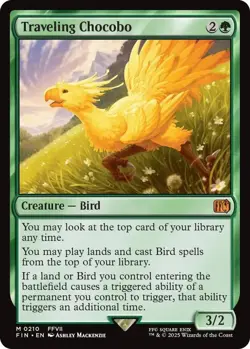 MTG Traveling Chocobo Non-Foil - Final Fantasy FFFVII FIN 0210 - Image 1