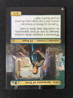 MtG Edric, Spymaster of Trest Commander - Extended Art - Lightly Played Back - Image 2