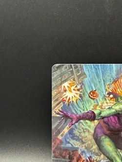 MTG Spider-Man Green Goblin Art Card 26/54 Gold-Stamped Signature Scott Fischer - Image 2