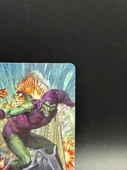 MTG Spider-Man Green Goblin Art Card 26/54 Gold-Stamped Signature Scott Fischer - Image 3